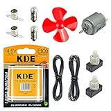 InputMakers - Starter Pädagogische Elektro Kit mit Motor - Elektronik Schaltungen Set, Elektronik Bausatz Kinder, Elektro Baukasten, Experimentierkasten für Kinder Wissenschaft, DIY STEM.
