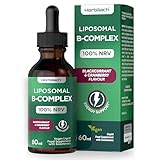 Liposomales Vitamin B Komplex Hochdosiert Druppels | 60ml | Alle 8 B Vitaminen mit Vitamin B1 B2 B3 B5 B6 Biotin Folsäure B12 | Horbaach