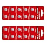 JUYAXIN LR44 Alkaline-Batterien, 10/20 Stück, 11,6 mm Durchmesser, zuverlässige Energie für kleine elektronische Geräte, AG13 A76 Zellen