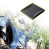 PVC Robuste Teichfolie für Garten Fischteiche Schwarz PVC Teichfolie Flexibel Vorgeformte Teichfolie für Fischteiche und Gartenbrunnen Schwarz Wasserdicht Teichfolie für Fischteiche
