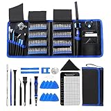 EFaith Feinmechaniker werkzeug set 142 in 1 teiliger schraubendreher set mit magnetisches 120 Bits Präzisions Werkzeug Set für die Reparatur von Elektronik, Laptop, Kleingeräten, PC, Handy, PS4, Xbox