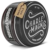 Charlemagne Original Pomade Herren - 100 ml - Wasserbasierte Pomade mit Halt & Glanz - Haarwachs & Haargel Alternative für Barbershop-Styling - Made in Germany (100 g (Pack of 1), Mittler Halt)