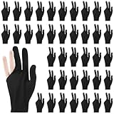 CosyCaya 50 Stück Billard Handschuhe, Billardhandschuhe, Billard Handschuhe für die und Universelle 3 Finger Queue Handschuhe Queue Sport Handschuhe, atmungsaktiver, Rutschfester Trainingshandschuh