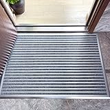 Strapazierfähige Schmutzmatten für den Innenbereich, extra groß, saugfähige Eingangsmatten für Haustür, Hintertür, Eingang, Terrasse, Garage, 60, 80, 120, 150, 180 cm, Außentürmatten für saubere