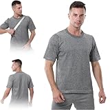 SUNBGRPYE Schnittfestes T-Shirt - Schutzstufe 5, Bissfest/ReißFest, VerschleißFest/Atmungsaktiv, Messerfeste Weste, Zum Selbstschutz B-XXL