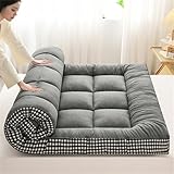 Dicke Futon-Matratze, faltbare, rollbare Isomatte für Schlafsaal, bequemes Bodenbett zur Entspannung