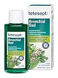 tetesept Bronchial Bad – Gesundheitsbad mit 6 natürlichen ätherischen Ölen – Wohltuender Badezusatz für Entspannung und Erleichterung – 1 x 125 ml