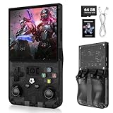 xiskt Portable Handheld Video Games mit 64 GB internem Speicher und 18.000+ klassischen Spielen, tragbare Videospielkonsole mit Linux-System, 4,0-Zoll-IPS-Bildschirm, 4000-mAh-Akku