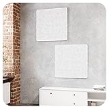 vilz 2X quadratisches Akustikelement für Wand & Decke 55x55x1.8 cm - Schallabsorber modular erweiterbar aus recyceltem Filz