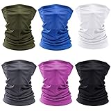 Breeshy 6 StüCke Sommer Gesichts Schutz UV Schutz Hals Gamasche Schal Sonnen Schutz Atmungsaktives Bandana
