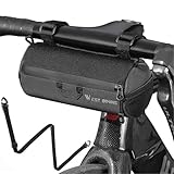 Ayicheyl Lenkertasche Fahrrad, Fahrradtasche Lenker mit Schultergurt,Lenkertasche Fahrradtasche Fahrrad Zubehör Fester Lenkerfür Mountainbikes Rennräder,Schwarz 1L