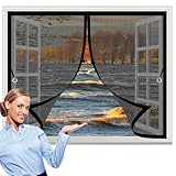 Magnetvorhang Insektenschutz 47 x 150 cm Automatisches Schließen, Reißfest, Verschiedene Größen Wärmeschutzvorhang Magnet für Alle Arten von Türen Und Fenstern, Schwarz