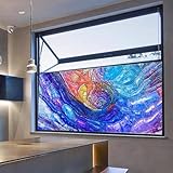 Fensterfolie Königsblau Lila Milchglasfolie Bad Sichtschutzfolie Fenster Milchglasfolie Fensterfolie Blickdicht Von Aussen Milchglasfolie Selbstklebend Fenster Innen Fensterfolien 45x90cm/1 Pcs