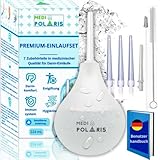 MEDIPOLARIS | Intimdusche einlaufbirne Set 224 ml, 7 Zubehörteile, Medizinprodukt Kl. 1 Premium Qualität, Intim Klistierbirne, darmeinlauf, Klistierspritze