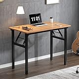 SogesHome Schreibtisch Klapptisch Computertisch 80 x 40 x 75 cm PC Tisch Büroarbeitsplatz für Home Office Tisch, Esstisch Konferenztisch, Keine Montage AC5BB-8040-SH