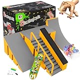 Aolieh Finger Skateboard und Rampe Zubehör Set-Fingerboard Skate Park Spielzeug Set-DIY Finger Skate Boarding Ultimate Sport Training Requisiten Spielzeug für Kinder