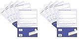 AVERY Zweckform 2849-5 Mietvertrag für Wohnungen (Einheitsmietvertrag, 4-seitiges Formular im A4 Bogenformat) 5 Stück, blau (Packung mit 2)