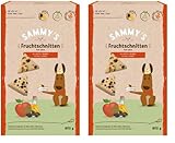 Sammy´s Fruchtschnitten | Fruchtige, gebackene Snacks für Hunde | mit Äpfeln & Holunder | 1 x 800 g (Packung mit 2)