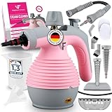 Neighbour's Friend® Handdampfreiniger in Rosa – Leistungsstarkes Dampfreiniger Handgerät I Dampfente mit 350ml Tank, Dampfregulierung & Aufsätzen für Haushalt, Fenster, Polstermöbel & mehr
