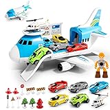 Anby families Spielzeug ab 3 Jahre Junge,19 in 1 Transport Flugzeug Spielzeug Auto Kinder,Lernspielzeug für Junge Mädchen