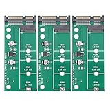 Mocturnity 3X Ngff (M2) Ssd Zu 2,5 Adapter M.2 Ngff Ssd Zu Sata3 Convert Karte für 30/42/60 / 80mm M.2 Ssd Festplatte