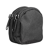 ACEXIER Taktische Molle-Beutel, Hüfttasche, EDC, Mini-Geldbörse, Schlüssel, Geldbörse, Jagd, Camping, Wandern, Outdoor-Aufbewahrungstasche (Black)