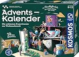 KOSMOS 661083 Experimente Adventskalender 2024, Die schönsten Experimente zur Weihnachtszeit, in 5 Min, für Kinder ab 8-12 Jahre, Spielzeug-Adventskalender, Science Adventskalender