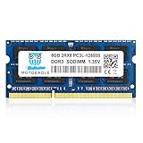 8 GB DDR3L-1600 MHz SODIMM PC3L 12800S 1,35 V/1,5 V RAM 204-polig Speicher-Upgrade für MacBook Pro, iMac, Mac mini/Server
