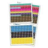 Kalender Sticker, Aufkleber Mülltonne Set - 672 Aufkleber (4 x 168 Sticker) für Familienplaner, Familienkalender und Kalender – Aufkleber für Mülltonnen, Arzttermine, Urlaub und Weiteres