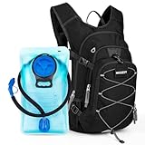 MIGGEEY Hydration Rucksack 18L mit Trinkblase 3L, große Lagerung Wandern Daypack für Männer Frauen, Fahrradrucksack, Laufrucksack Trinkrucksack, Wasserdicht Sportrucksack Hydration Rucksack