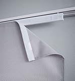 Gardinenbox 4er Set Paneelwagen 60 cm Weiß aus Kunststoff für Flächenvorhang incl. Beschwerungsstange Rollen- und X-Gleiter, 2021200set