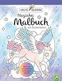 Magisches Malbuch mit Zauberseiten: Ausmalen und verborgene Details entdecken | Einhörner, Feen, Meerjungfrauen, Zauberpferde und weitere Fabelwesen warten auf dich