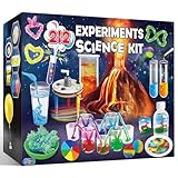 UNGLINGA 212 Experimente Kit für Kinder, Chemiebaukasten Experimentierkästen Chemie-Set Wissenschaft Projekt Spielzeug Geschenke für Jungen Mädchen