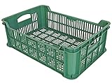 BURI Einzelne Gemüsekiste Obstkiste Stapelkiste ca. 40x20x60 Apfelkiste frisches Gemüse Kiste Lagerkiste Stapelbar Kartoffel Aufbewahrung Speisekammer
