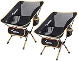 Sportneer Campingstuhl, Tragbar Leicht Faltbar Camping Stuhl bis zu 150 kg für Backpacking/Wandern/Picknick/Fische