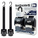 BoatBuckle G2 Edelstahl-Spanngurt (schwarz), 1 Paar