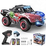 Yigowyigo Ferngesteuertes Auto Erwachsene, 1:18 RC Auto 40km/h für Kinder ab Vierzehn Jahren, 2.4Ghz 4WD Off-Road RC Car Brushless Offroad,mit 2x1,5 Ah Akkus,RC380 Motor,Remote Control Car