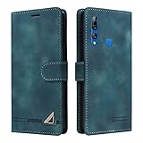 OKZone Kompatibel mit Huawei P Smart Z/Huawei Y9 Prime 2019 Hülle, Halterung Standfunktion Kartenfach Wallet Schutzhülle Stoßfest Premium Leder Schutzhülle Handyhülle für Huawei P Smart Z (Grün)