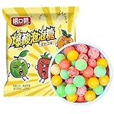 Extra-sauren Kaugummis Gemischte Fruchtaromen-Saures-juicy fruit kaugummi -chewing gum-Challenge-Paket Einzeln verpackt geeignet für Geburtstag, Weihnachten und Halloween,（100g）