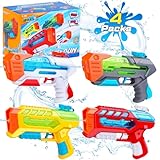 Quanquer Wasserpistole für Kinder Erwachsene Spritzpistolen Reichweite 7 Meter 200ml Wassertank Wasserpistolen Klein asserpistole für Spielzeug im Freien Strandpool Water Gun-Boxed