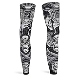 DETUCK Unisex Fahrrad-Beinlinge, Sommer Leg Warmer Sport Kompression Sonnenschutz UV-Schutz Leg Sleeves