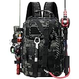 Aceshop Angeltasche, Wasserdichter Angelgerät Rucksack Angelrucksack Military Schultertasche Molle Angeltasche Taktischer Wanderrucksack Multifunktional Militär Rucksack für Angeln Wandern