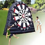 GIZMIT Aufblasbare Fußball-Dartscheibe, aufblasbares Ziel für Fußball-Darts im Freien – 2,44 m/3 m hohe aufblasbare Dartscheibe mit 8 Fußbällen, riesiges Fußball-Dartscheiben-Set A-10FT
