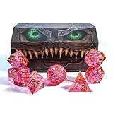 Arcknight Mimic Dice Premium-DND-Würfel-Set mit scharfer Kante, Kunstharz, mit individueller Mimikbox von Arcknight – Pixie-Sticks – Sammlungswürdige Präzisionswürfel – ein wirklich einzigartiges