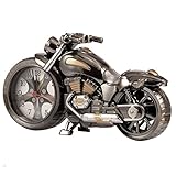 Gearmax Weinlese Motorrad-Wecker, Retro-Stil Tischuhr,Studenten Alarm Clock Tisch Schreibtisch, Motorrad-Rack-Modell, für das Büro zu Hause Dekoration Kinder Erwachsene Geburtstagskinder Geschenk