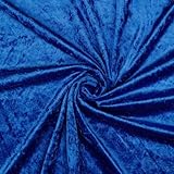 VmG-Store Pannesamt Stoff 2m x 145cm zum Nähen KEINE Meterware glänzender Stretch Samt für Vorhänge Gardinen Bühne Kostüm Kleid Bekleidung Tischdecke Dekostoff (010 Kobalt)