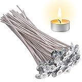 50 Stück Kerzendochte zur Herstellung von Kerzen 15cm Docht Docht für Kerzen Gießen Gewachst Kerze Dochte Candle Wick