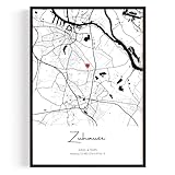 Einzugsgeschenk für Wohnung und Haus — Personalisiertes Koordinaten Deko oder auch als Personalisierte Geschenke — Wanddeko Wohnzimmer & Bilder Wohnzimmer Deko — Einzugsgeschenke Wohnung