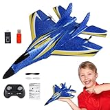 LED Buntes Lichtflugzeug - RC -Flugzeug im Freien, Anfänger Flugspielzeug | 2,4 GHz Stabiles Fernbedienungssystem, einfache Kontrolldesign -Funktion für und Mädchen und Familien im Hinterhof