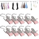 Stiefelbügel-Clips, rostfreie Metall-Stiefelbügel für Schrank, platzsparend, strapazierfähig, Hosenbügel, zum Aufhängen, Haken für Stiefel, Hosen, Socken, Handtaschen, Hüte, Snack-Taschen (10 Stück